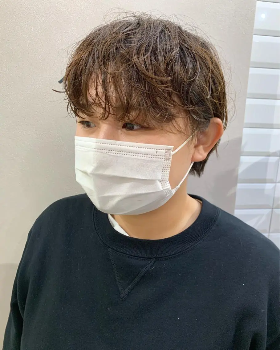 ショート パーマ ショートヘア hubhair レイヤー/透明感のヘアスタイル