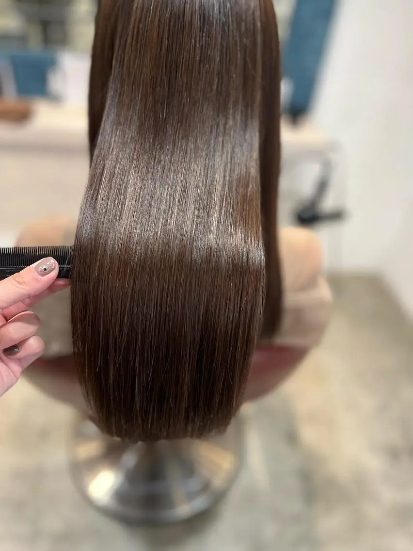 ロング 髪質改善 トリートメント 長谷川 麻衣子のヘアスタイル