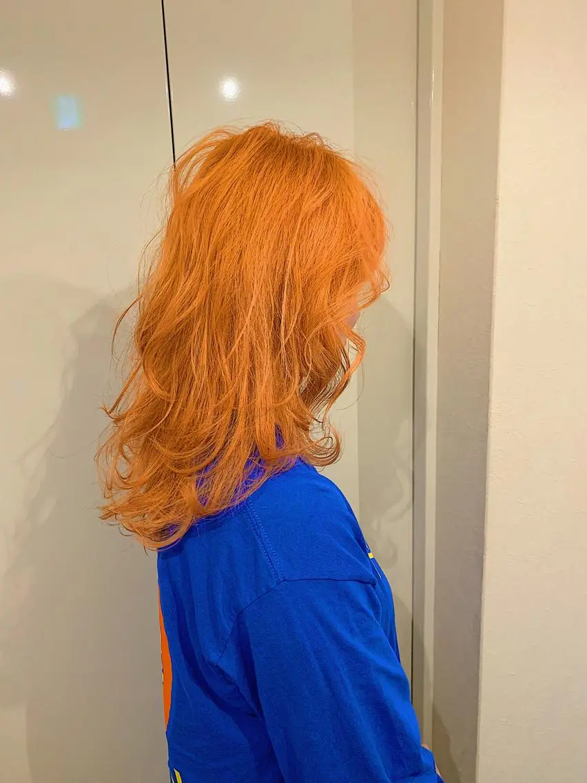 ロング カラー ブリーチ カラー特化サロン大阪 ルービック江坂/新城のヘアスタイル