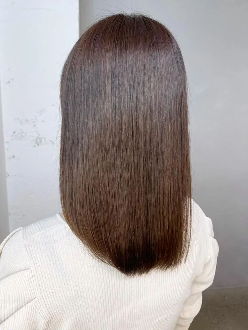 セミロング カラー パーマ ヘアアレンジ ベージュカラー ITbyALBUM 下北沢店のヘアスタイル