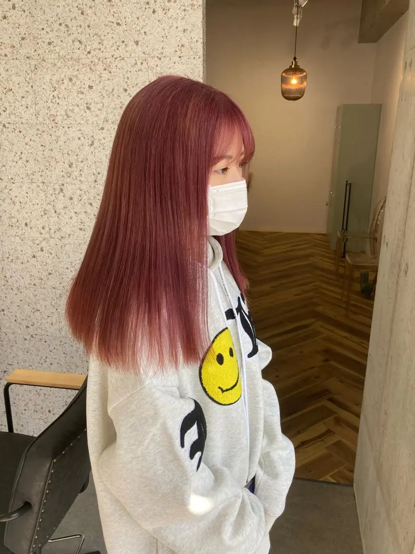 ロング カラー 髪質改善.縮毛矯正 ×韓国ヘアyukiのヘアスタイル