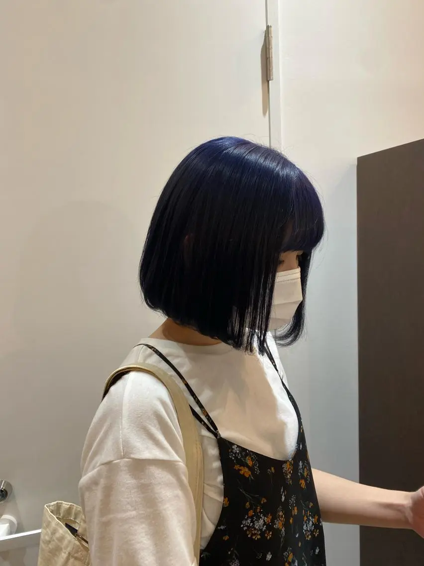 ショート カラー パーマ ヘアアレンジ re naのヘアスタイル