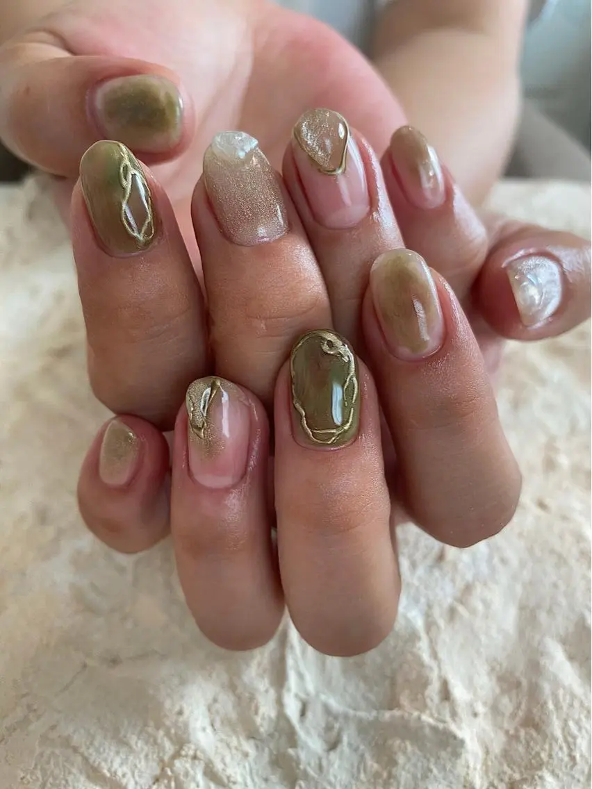 ネイル 長さ出し フットネイル フレンチネイル ニュアンスネイル オフィスネイル ハンドネイル and M. nailのネイルデザイン
