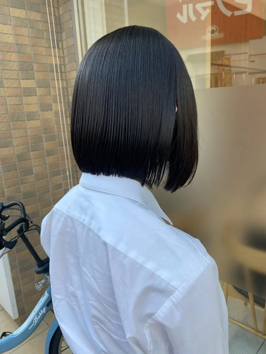 ショート パーマ ボブ トリートメント 酸熱トリートメント 寺内 紳悟のヘアスタイル