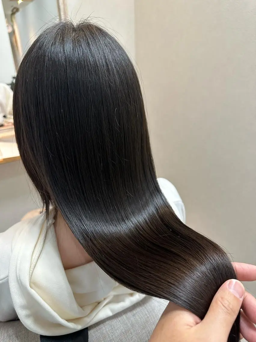 セミロング カラー カット ヘアカラー 池田 雄太 ✨美髪縮毛矯正✨のヘアスタイル