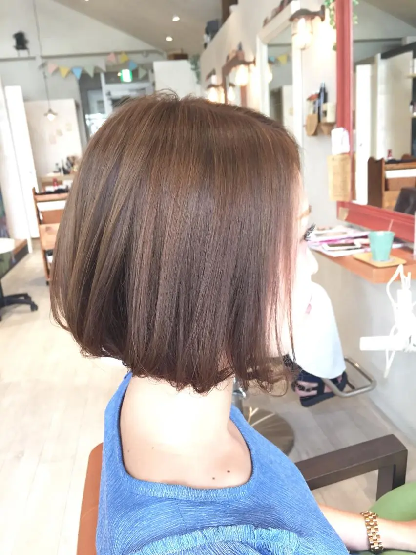 ショート カラー ボブ メンズ指名多数!! 田島史也のヘアスタイル