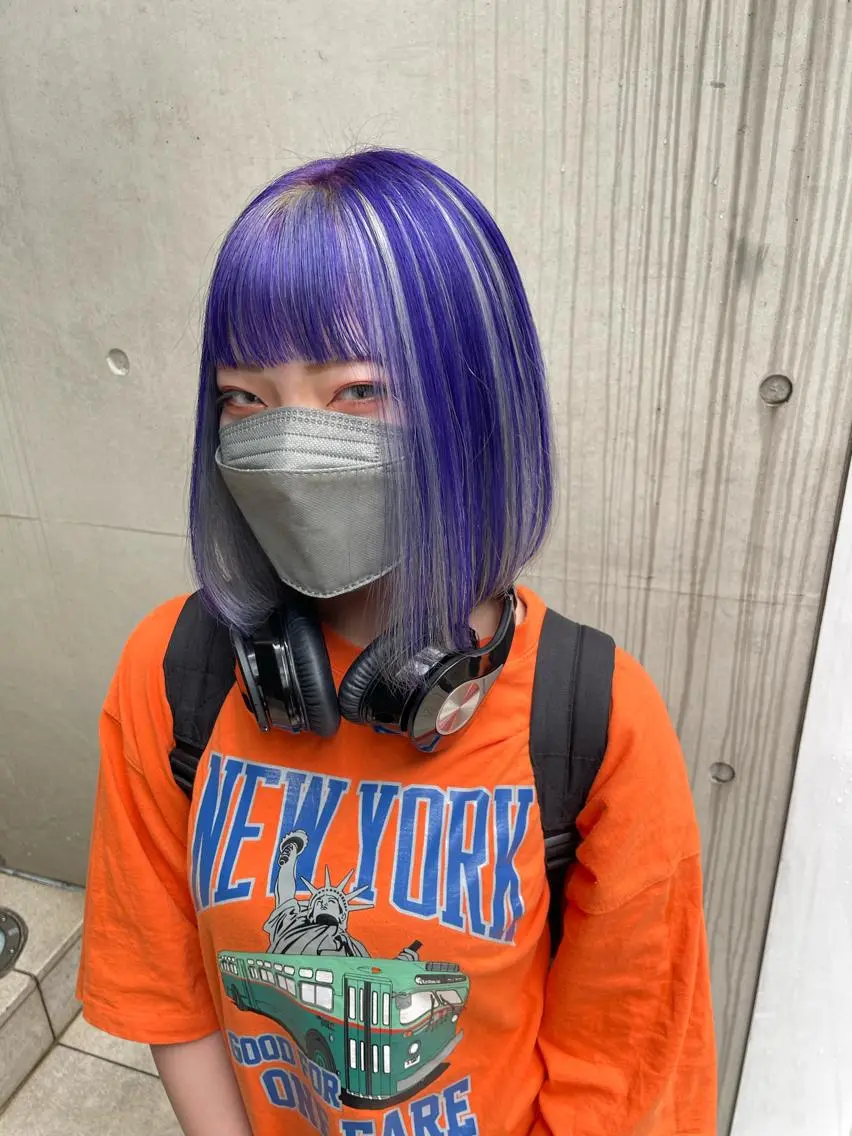 カラー シルバー yasuハイトーン/ デザインカラーのヘアスタイル