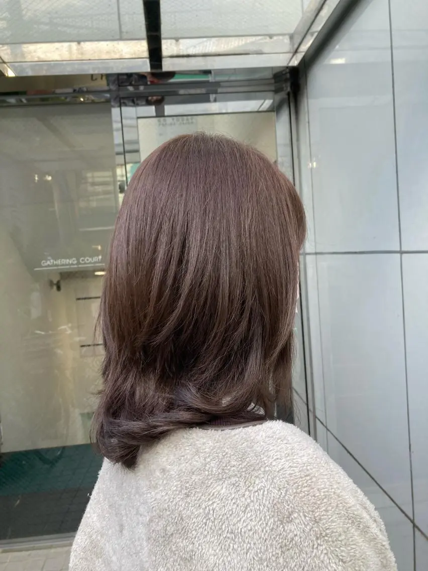 セミロング カット ヘアカラー トリートメント 寺田 ゆりのヘアスタイル