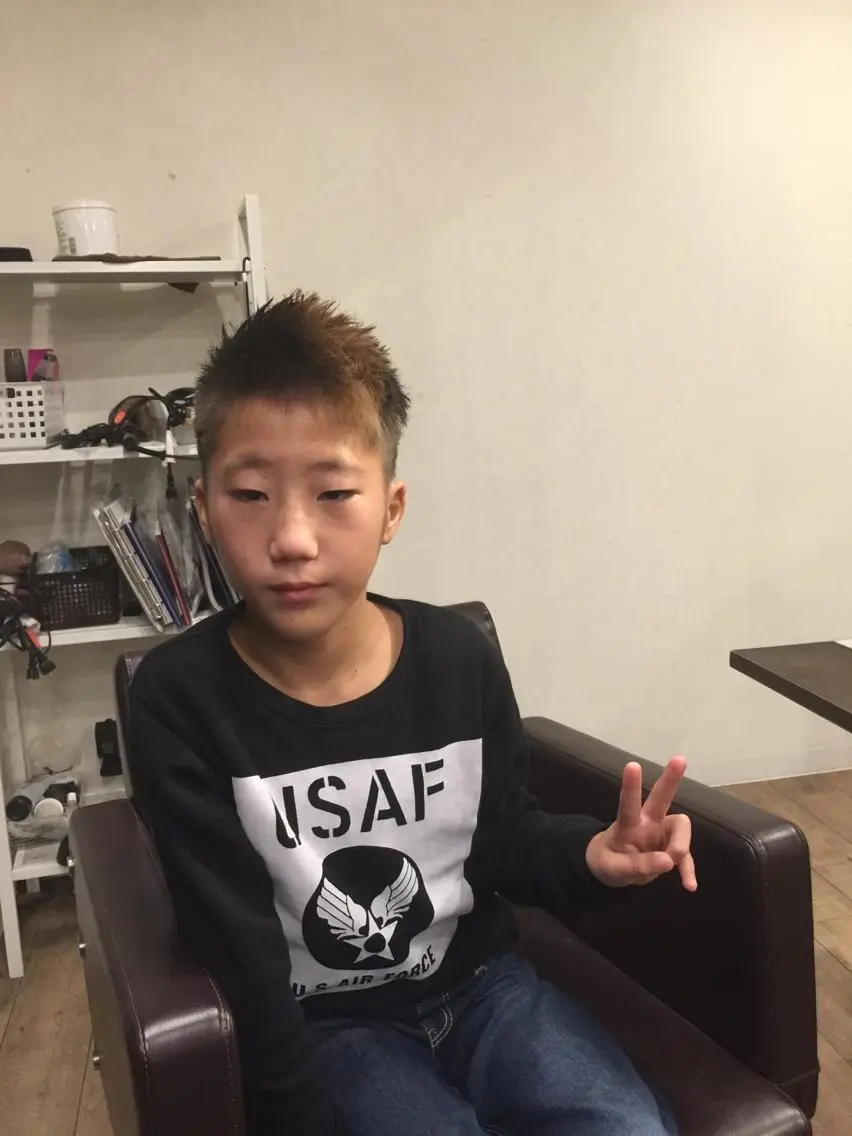 ショート カラー メンズ キッズ 美髪・艶髪特化美容師 RYOJIのヘアスタイル