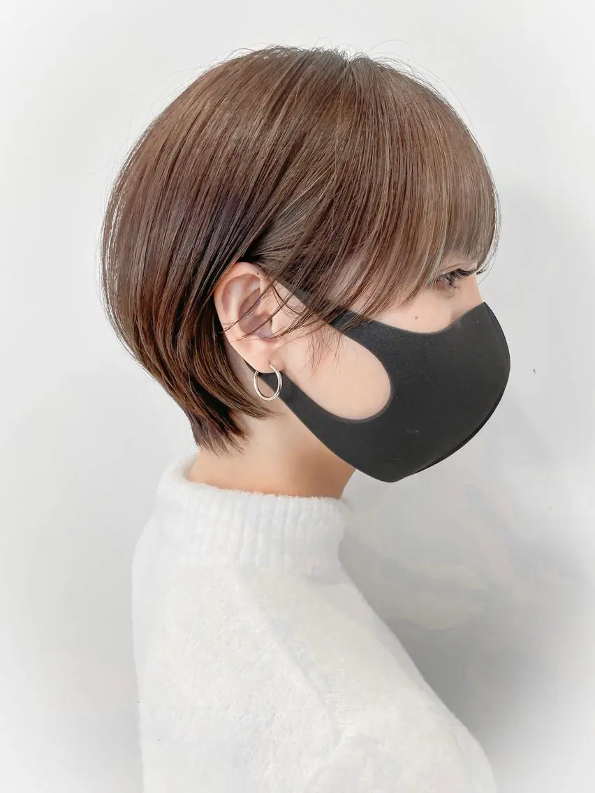 ショート クロスパーマ松永裕久 似合わせカットのヘアスタイル