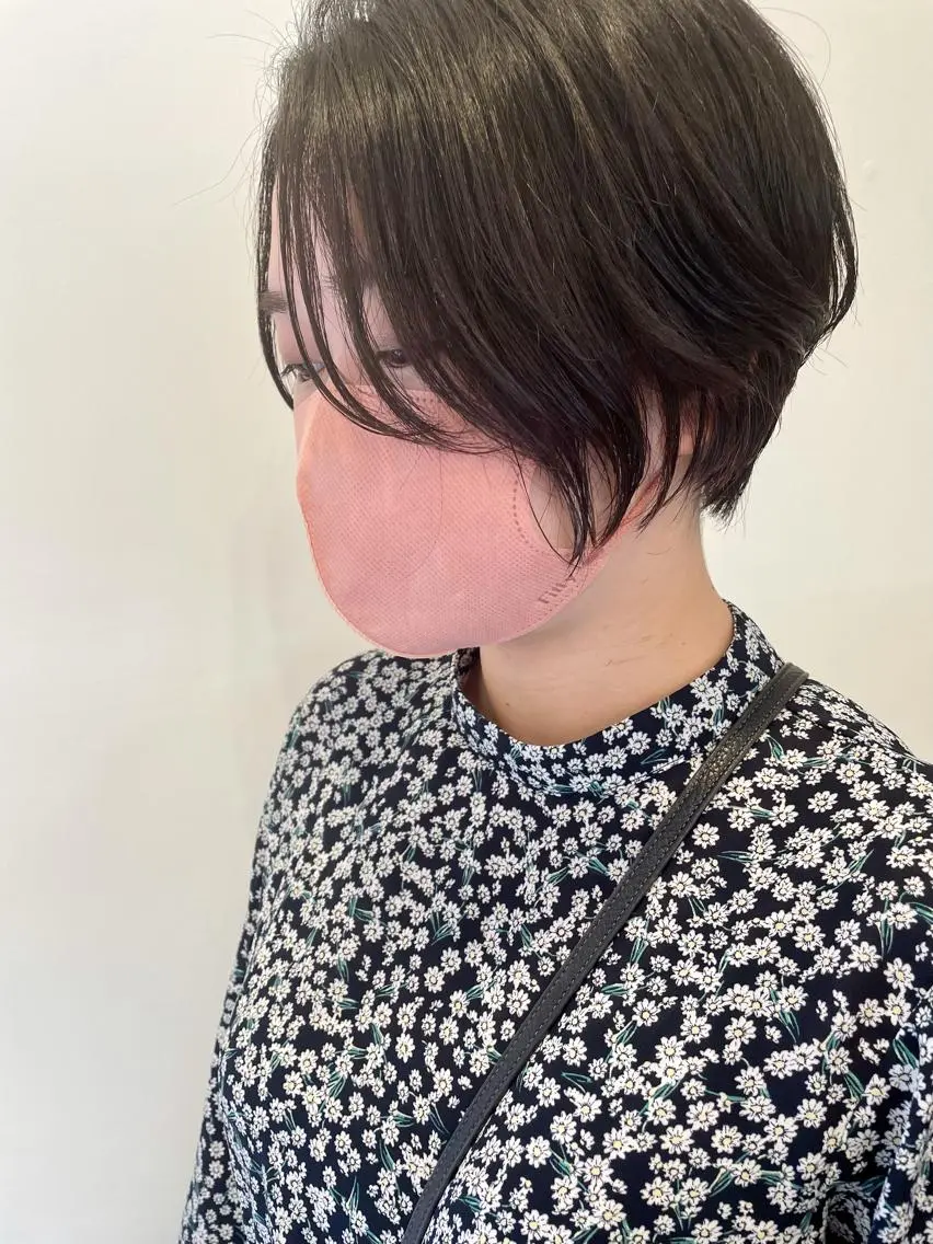 ショート 顔周りカット 似合わせカット ラーム 乃木店のヘアスタイル