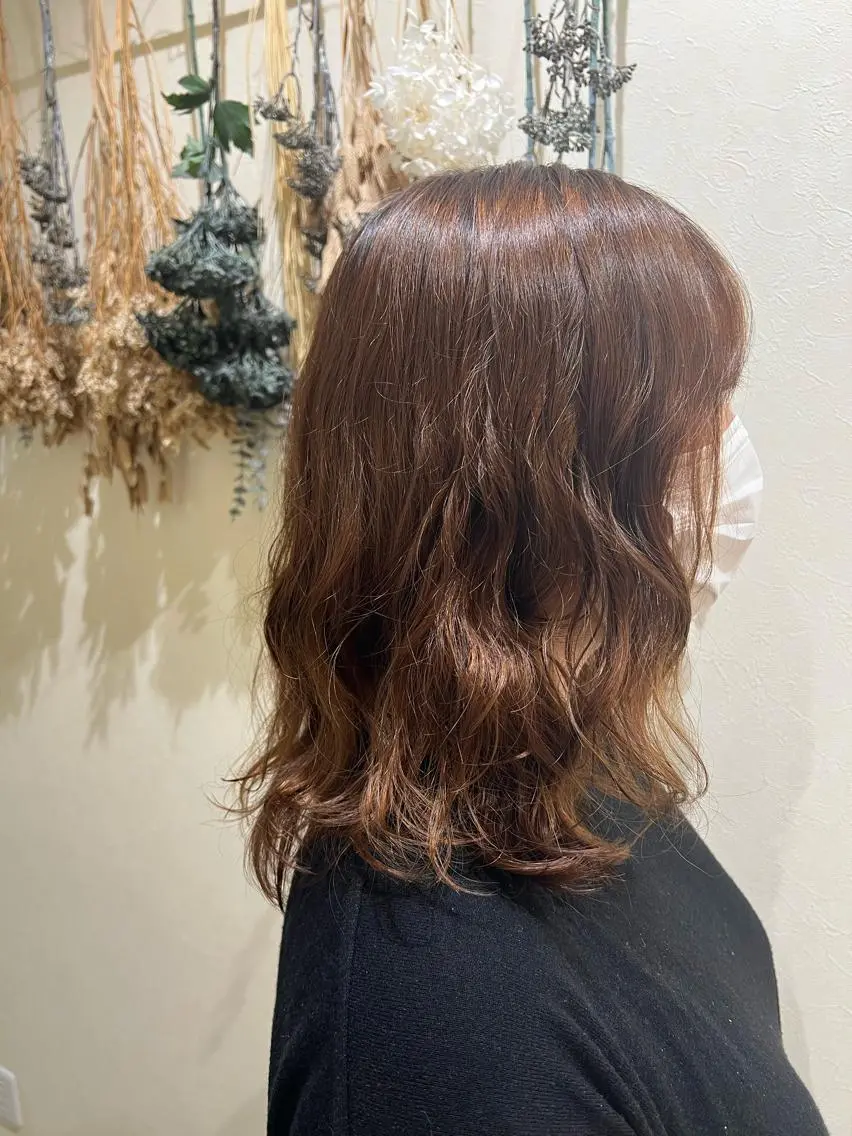 セミロング パーマ jurerbelle RIHOのヘアスタイル