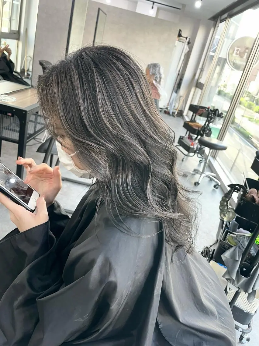 ロング カラー パーマ ヘアアレンジ メンズ キッズ ネイル マツエク・マツパ メンズバレイヤージュ メンズブリーチ メンズハイライト メンズインナーカラー メンズ韓国風 エビスザキレン/メン ズ/心斎橋🌳のヘアスタイル