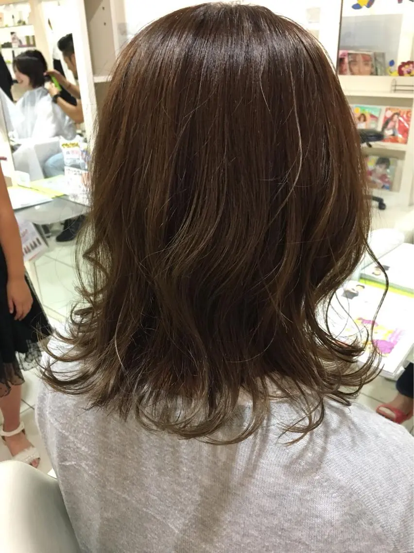 ミディアム カラー パーマ mai /Lita中央橋のヘアスタイル