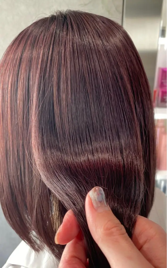 セミロング カラー ヘアカラー トリートメント お洒落カジュアル🍃 まなとのヘアスタイル