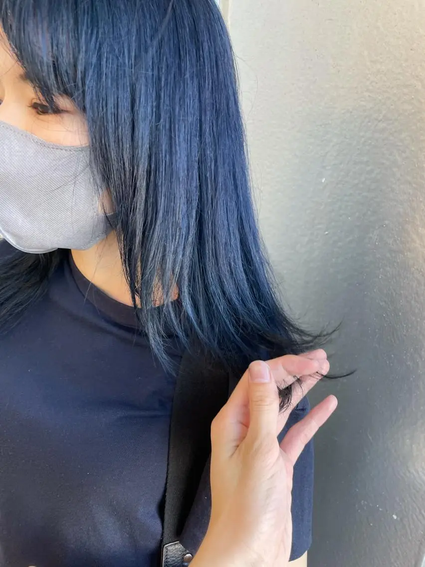 セミロング カラー ヘアアレンジ カット ヘアカラー トリートメント ヘアセット 怪我のため6月末 復帰予定田中瑞希🍃のヘアスタイル