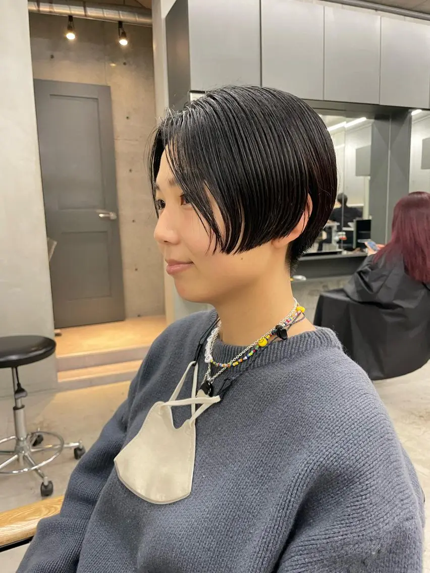 ショート ハンサムショート ショートヘア 佐伯 和佳のヘアスタイル