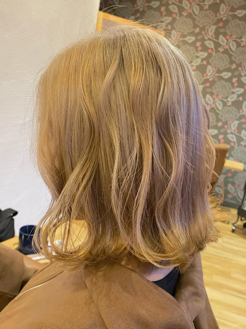 ミディアム カラー ヘアアレンジ Design Color🐰アユミのヘアスタイル