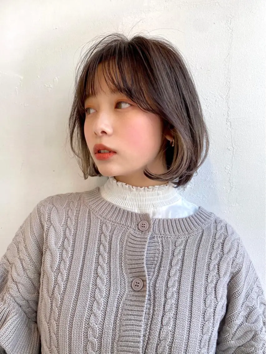 ショート カラー ボブ 韓国風ヘア レイヤーカット トリートメント 似合わせレイヤー 🇰🇷荒木洋文のヘアスタイル