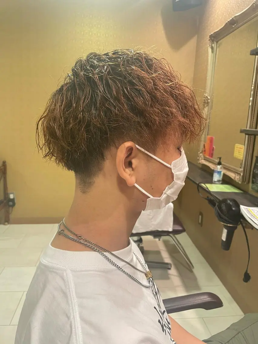 パーマ メンズ メンズパーマ カット パーマ 長尾 瑞希のヘアスタイル