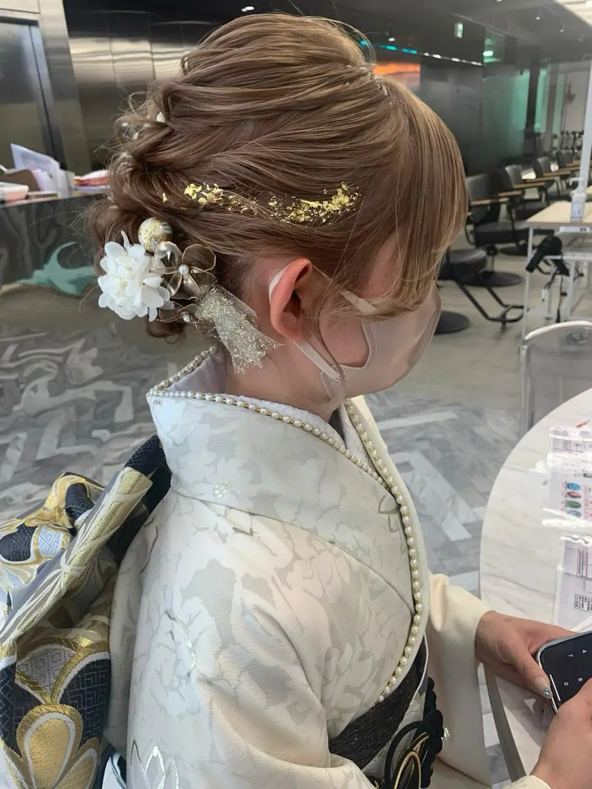ミディアム ヘアアレンジ 平野 優奈のヘアスタイル