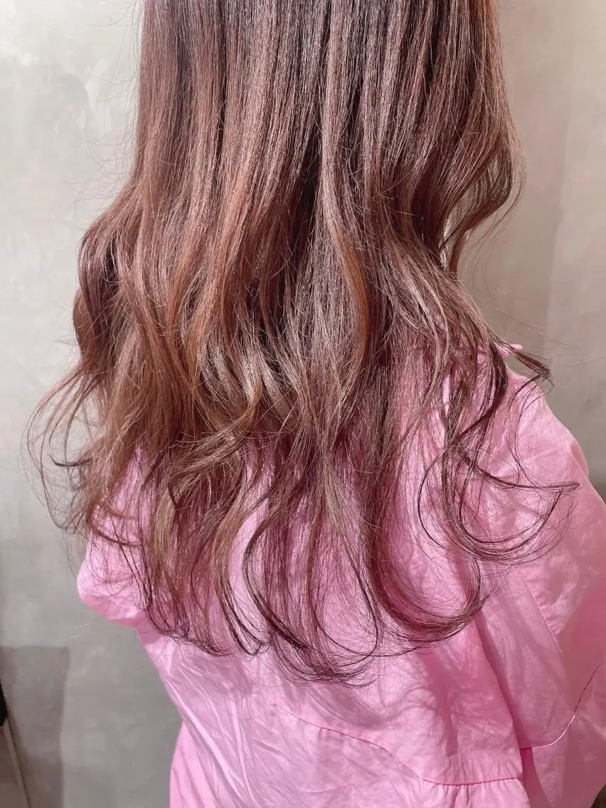 ロング カラー 梅田美容室 山崎海波のヘアスタイル