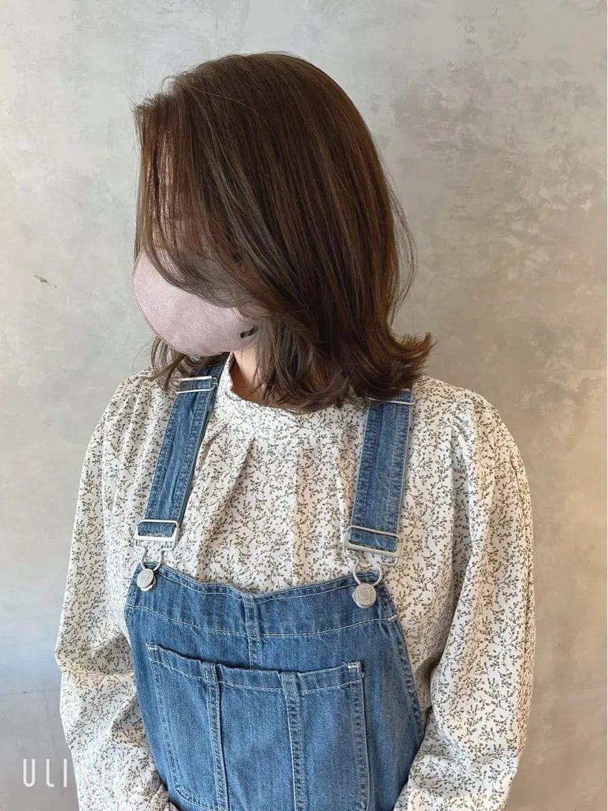 ミディアム ボブ くびれヘア カット ヘアカラー トリートメント 似合わせ特化🌷 kasumiのヘアスタイル