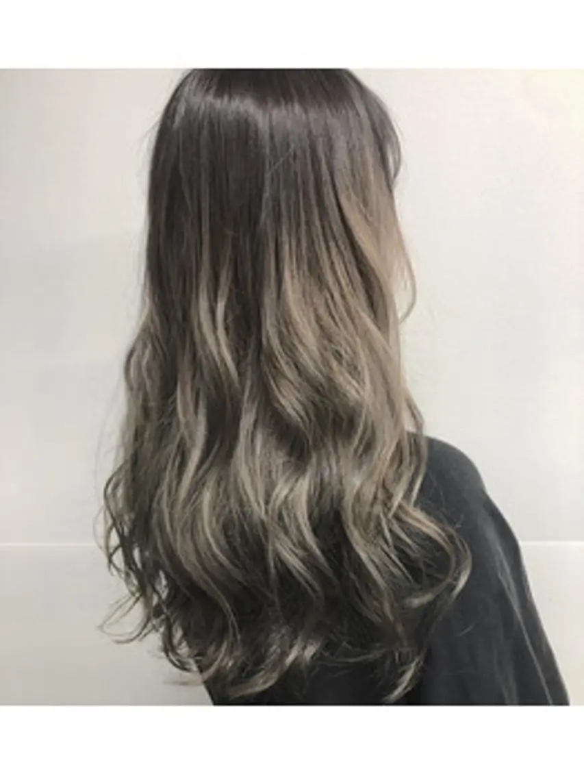 ロング カラー ヘアアレンジ 似合わせ×レイヤー× 髪質改善×t.yのヘアスタイル
