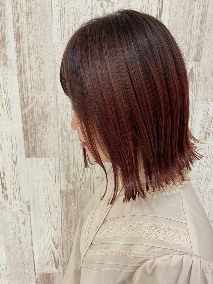 ショート カラー ブリーチ グラデーションカラー ピンクカラー カット ヘアカラー Oopsレイヤー 加藤澄都のヘアスタイル