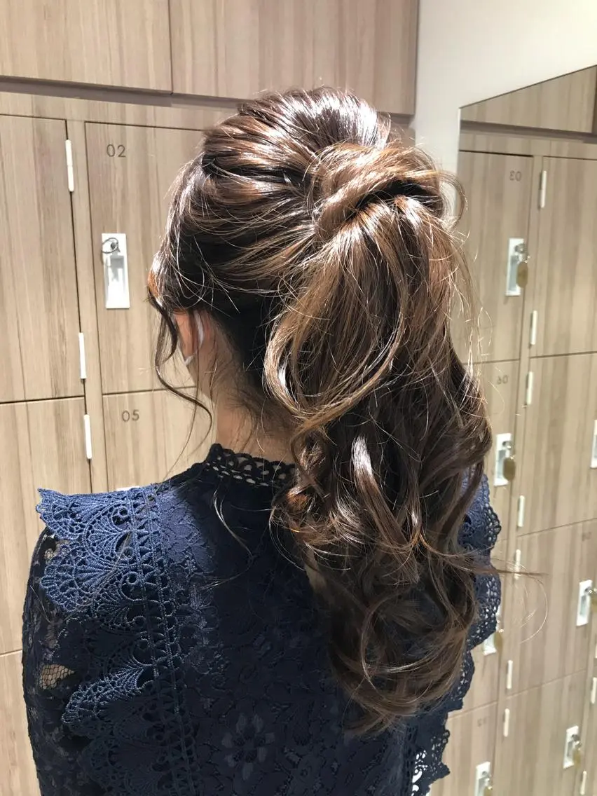 ロング ヘアアレンジ ヘアセット/メンズ パーマChihoのヘアスタイル