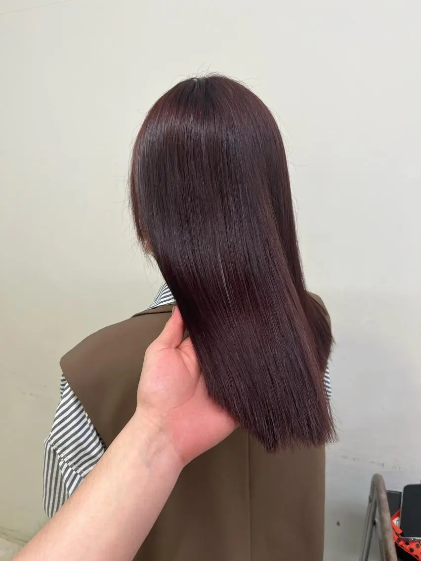 ロング カラー ヘアアレンジ ブリーチ ダブルカラー ブリーチなしカラー 髪質改善 トリートメント 🇰🇷韓流暖色ヘア 🍒saaya🍒のヘアスタイル