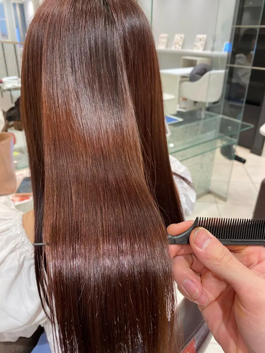 ロング カラー ピンクカラー バイオレットカラー 髪質改善 カット トリートメント ヘアセット 💜髪質改善美髪💜 星野清光のヘアスタイル