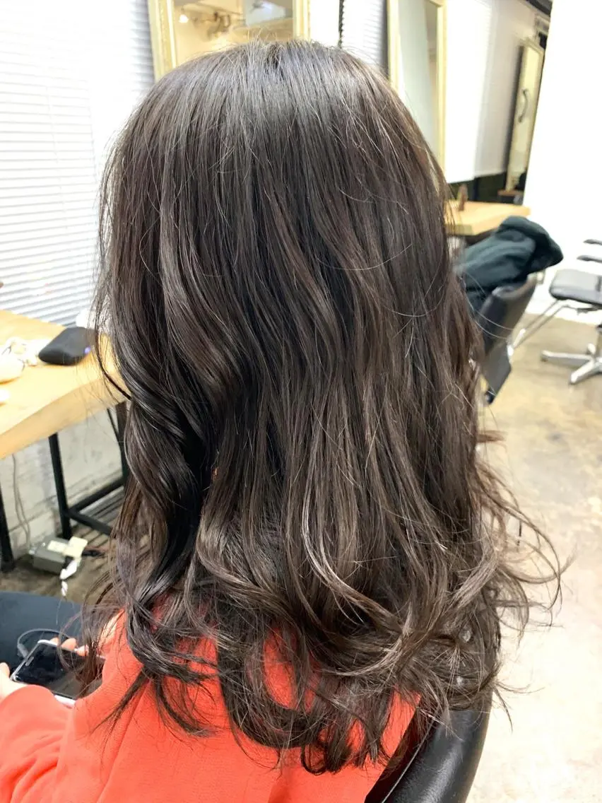ミディアム カラー メンズパーマ メンズ特化ryoのヘアスタイル