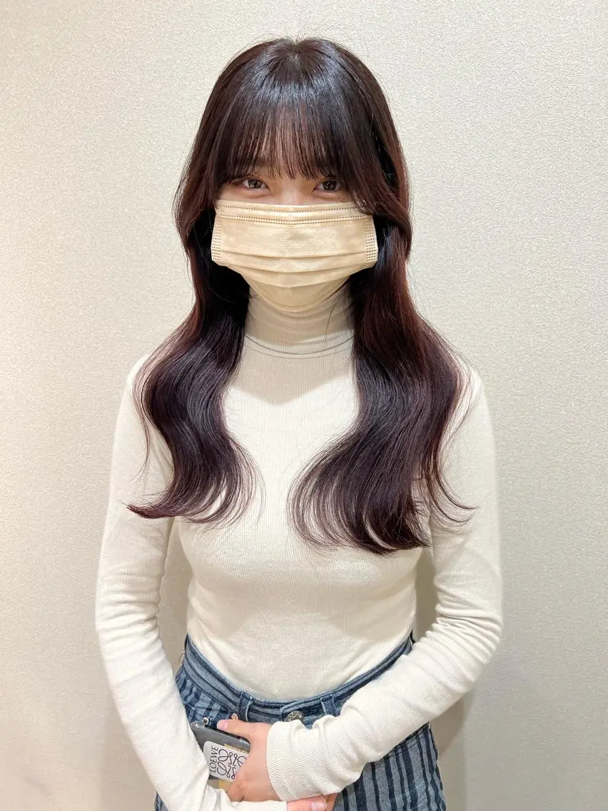 ロング カラー 外国人対応 佐久間のヘアスタイル