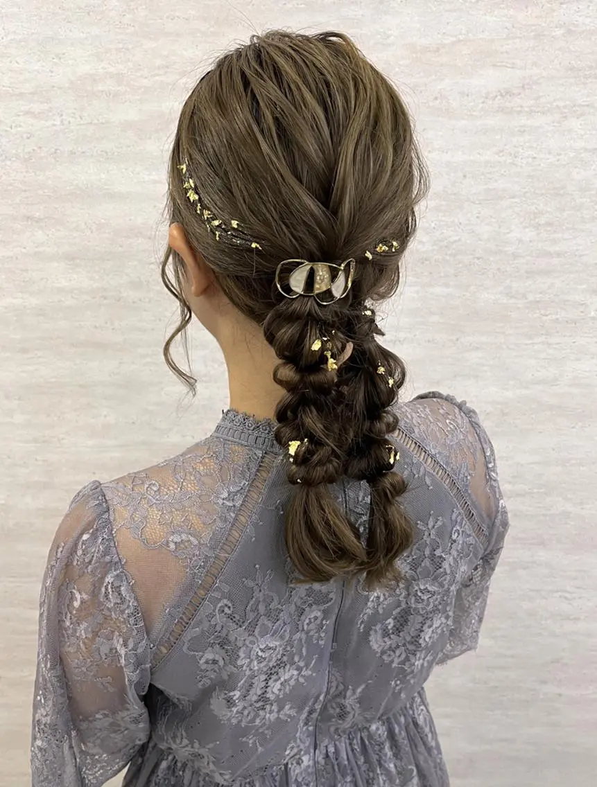 ヘアアレンジ 結婚式・ブライダル 鈴木 芽香のマツエク・マツパデザイン