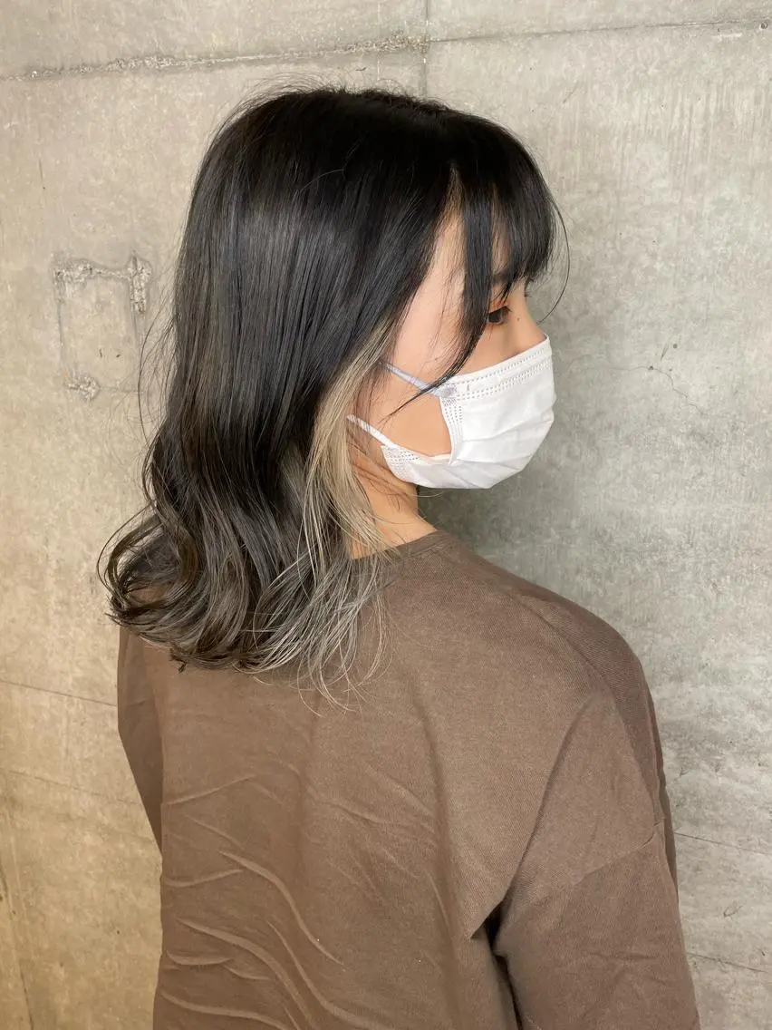 ミディアム 💛ブリーチカラー /ブリーチ縮毛💛のヘアスタイル