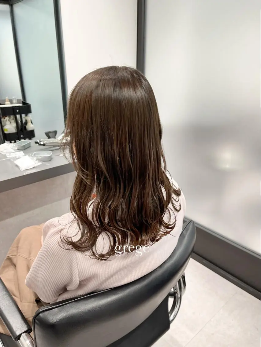 セミロング カラー カット トリートメント レイヤー/髪質改善/ 美髪矯正/手塚凌のヘアスタイル