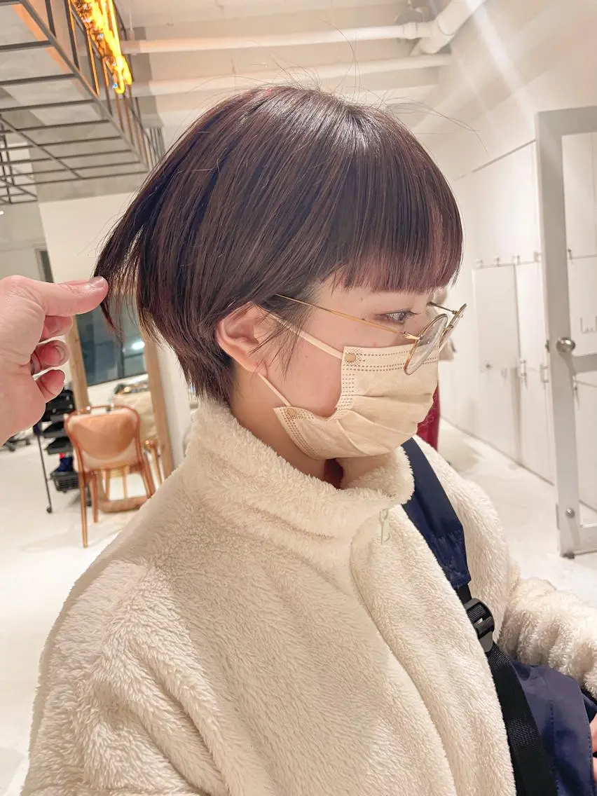 ショート ショートヘア ワイドバング カット ヘアカラー 💫似合わせショート 【代表】茂木のヘアスタイル