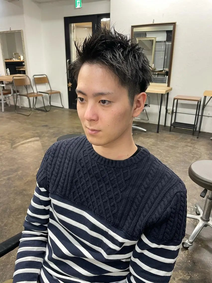 ショート メンズ メンズパーマ メンズ特化ryoのヘアスタイル