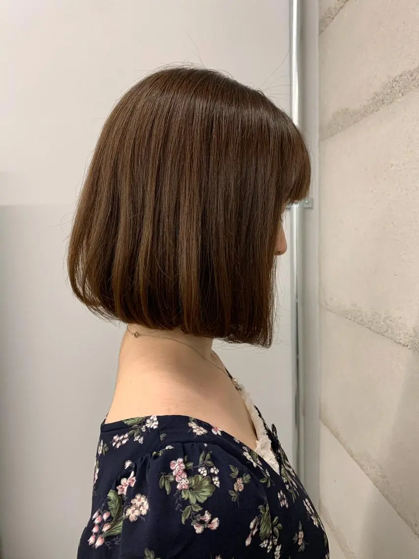 ショート カラー 透明感/オリーブ/ グレージュ/YUKAのヘアスタイル