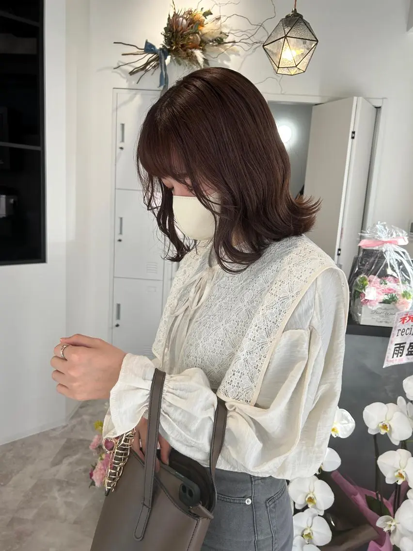 カラー 河野いずみ レイヤー/ボブ 🤍のヘアスタイル