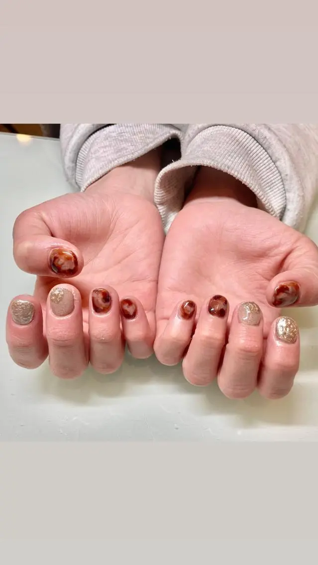 ネイル ニュアンスネイル ショートネイル ネイリスト makotoのネイルデザイン