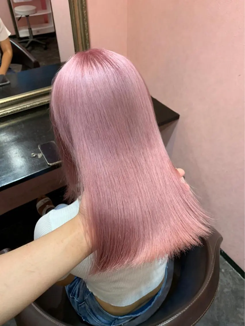 ロング カット ヘアカラー FABLE HAIR ファブル難波・心斎橋のヘアスタイル