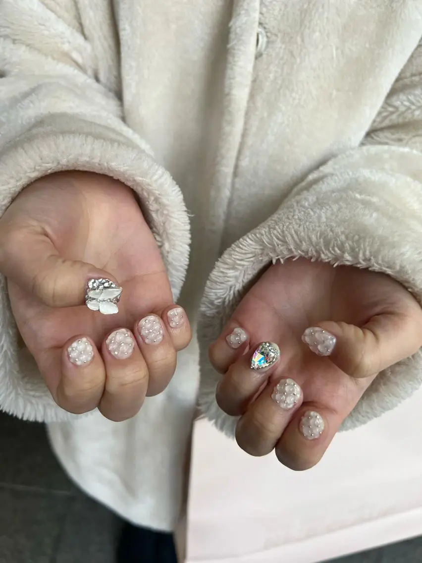 ネイル ハンドネイル なぽ ❤︎長さだし / 韓国nailのネイルデザイン