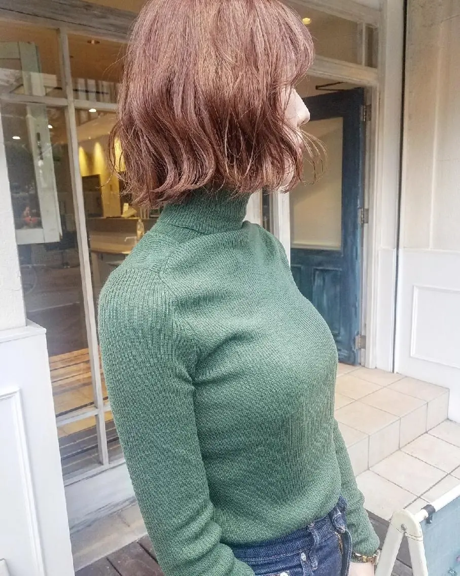 カラー 🙃 透明感カラー/ボブのヘアスタイル