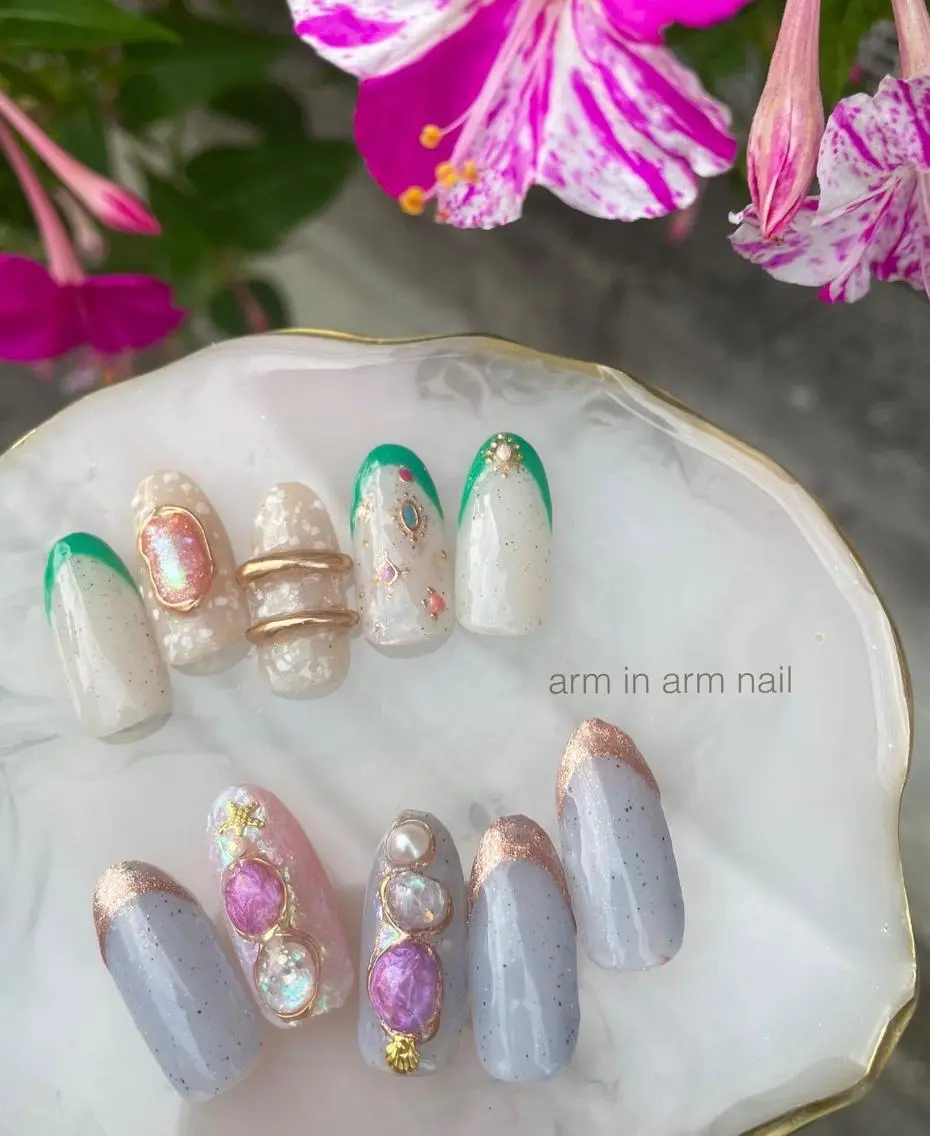 ネイル arm in arm ︎✿Yamamotoのマツエク・マツパデザイン