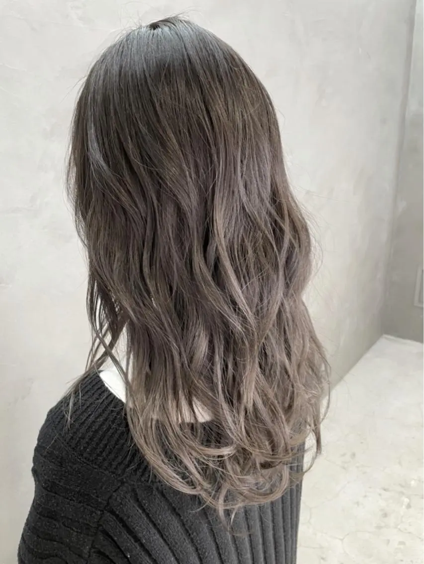 セミロング カラー グラデーションカラー カット ヘアカラー トリートメント 1日1名限定価格✂️ 髪質改善サロン代表谷のヘアスタイル