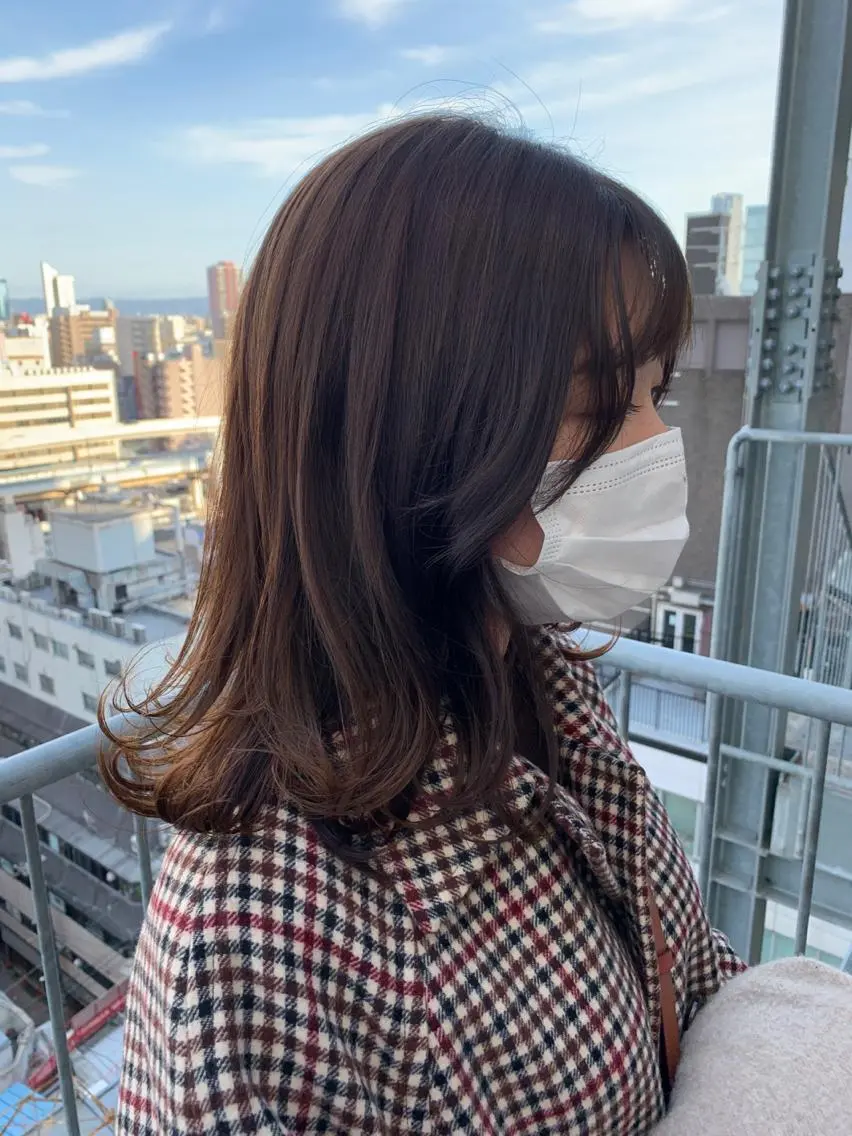 ロング カラー 大人ボブと似合 わせカラー/馬場 翼のヘアスタイル