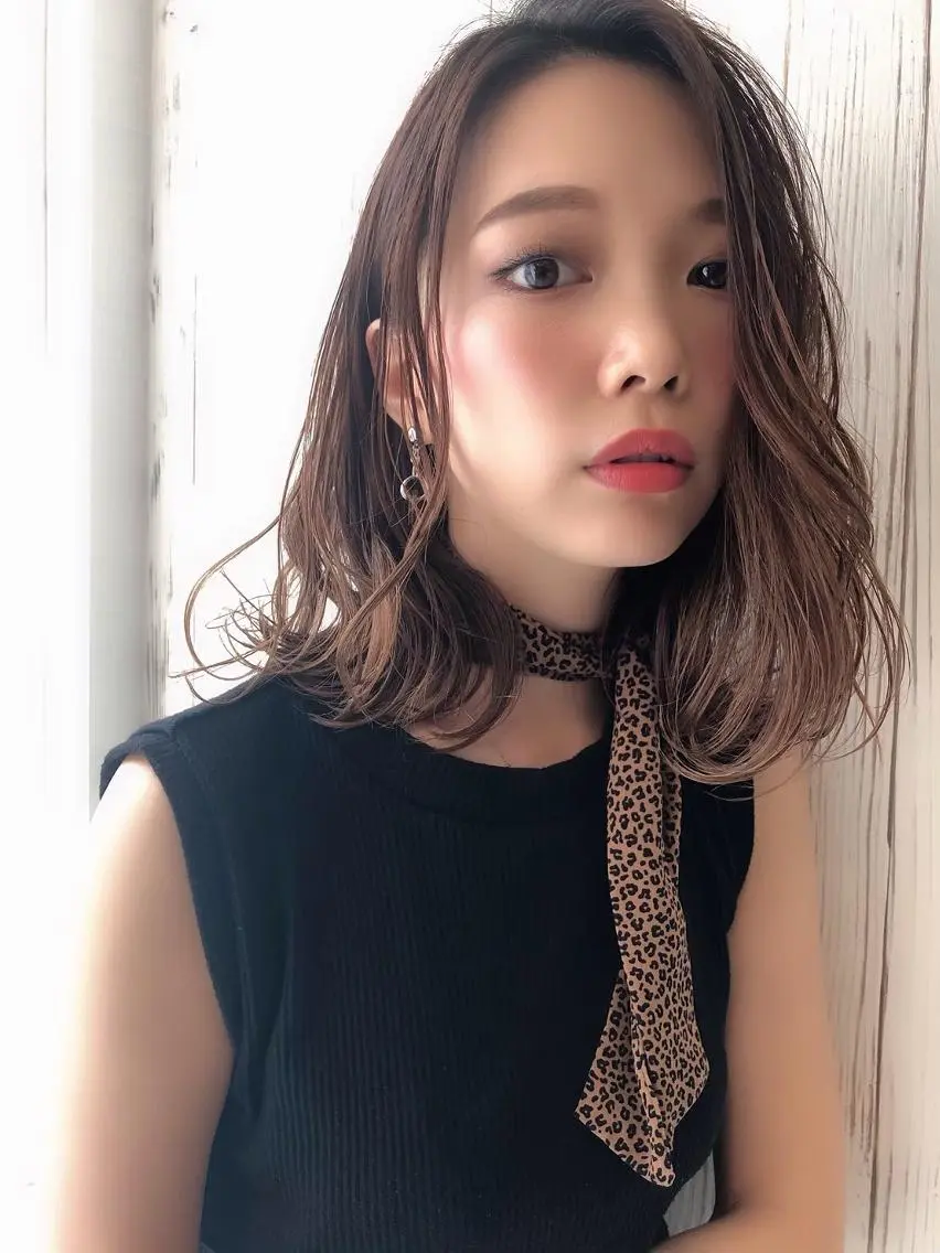 ミディアム カラー ルービック 奈良のヘアスタイル