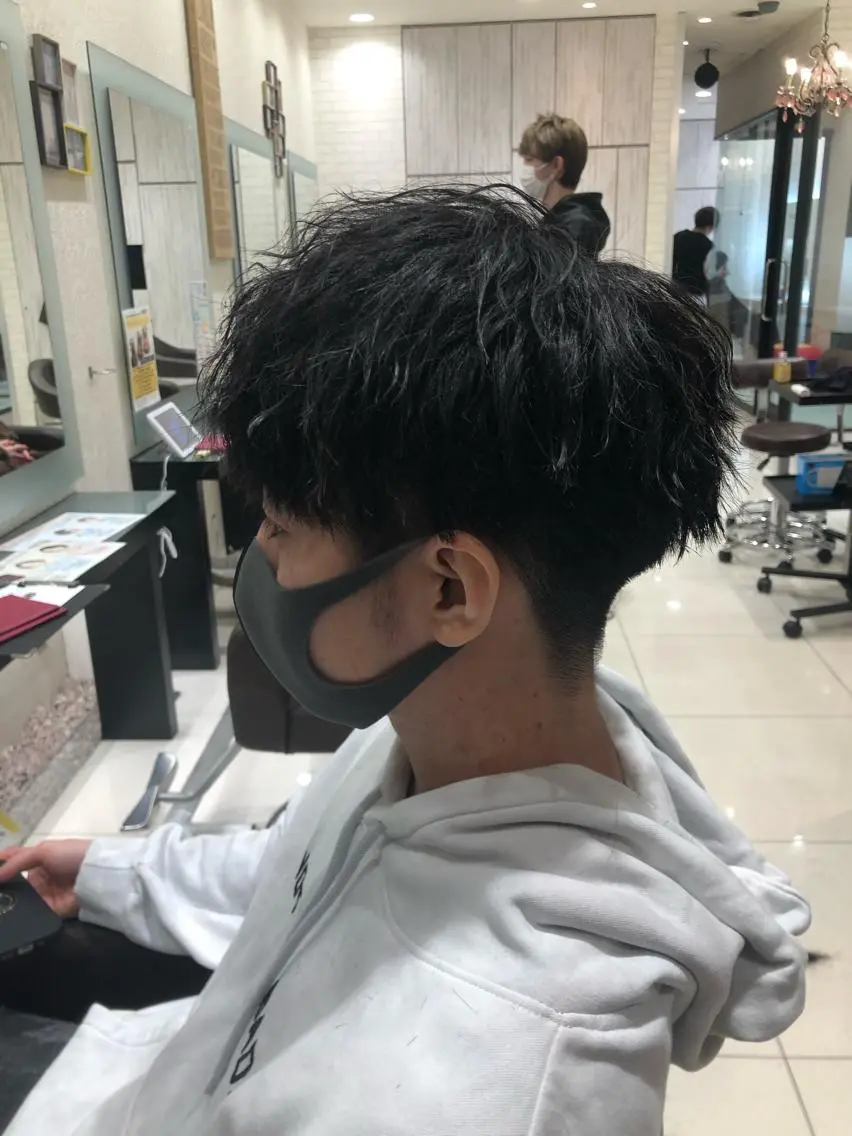 ショート パーマ メンズ パーマ 木野 翔斗のヘアスタイル